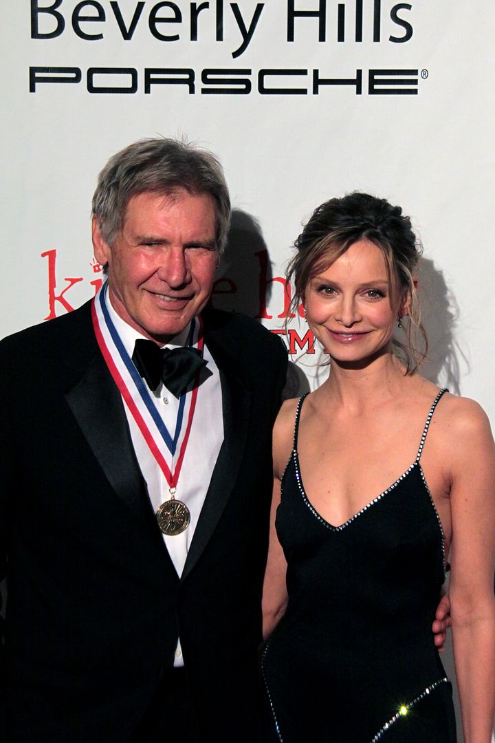 Aviation Legend Harrison Ford and Calista Flockhart Pictures, Images and Photos