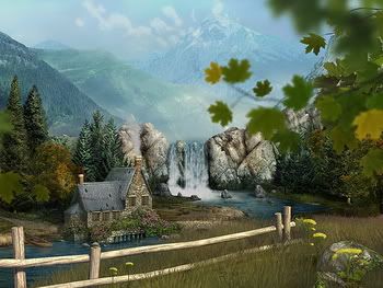 Mountain Waterfall 3D Screensaver v1.0.0.1