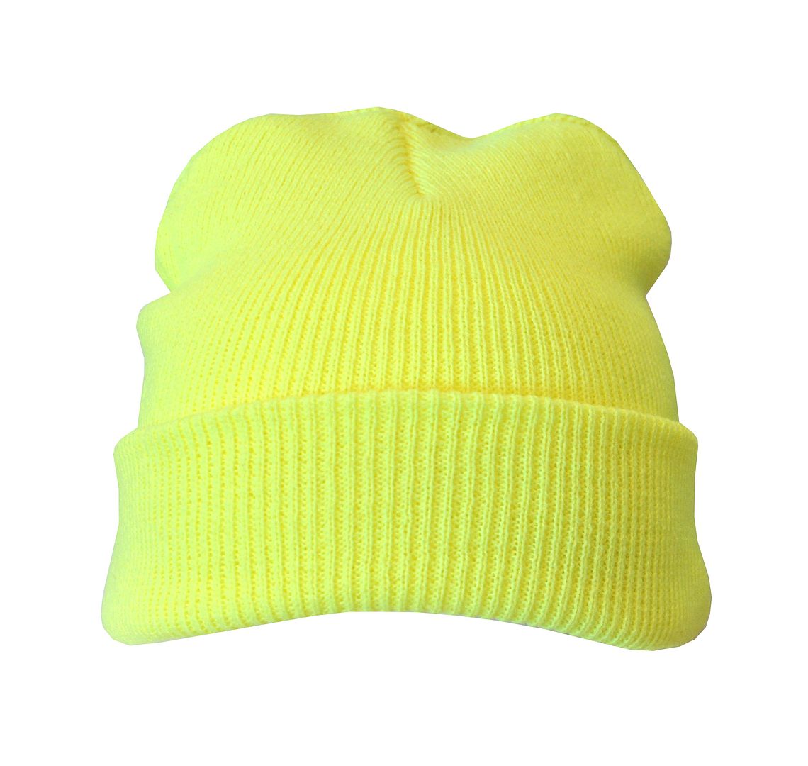 beanie uk hat  Beanie/Woolly/ Neon Hat Yellow Winter Ski Details about yellow