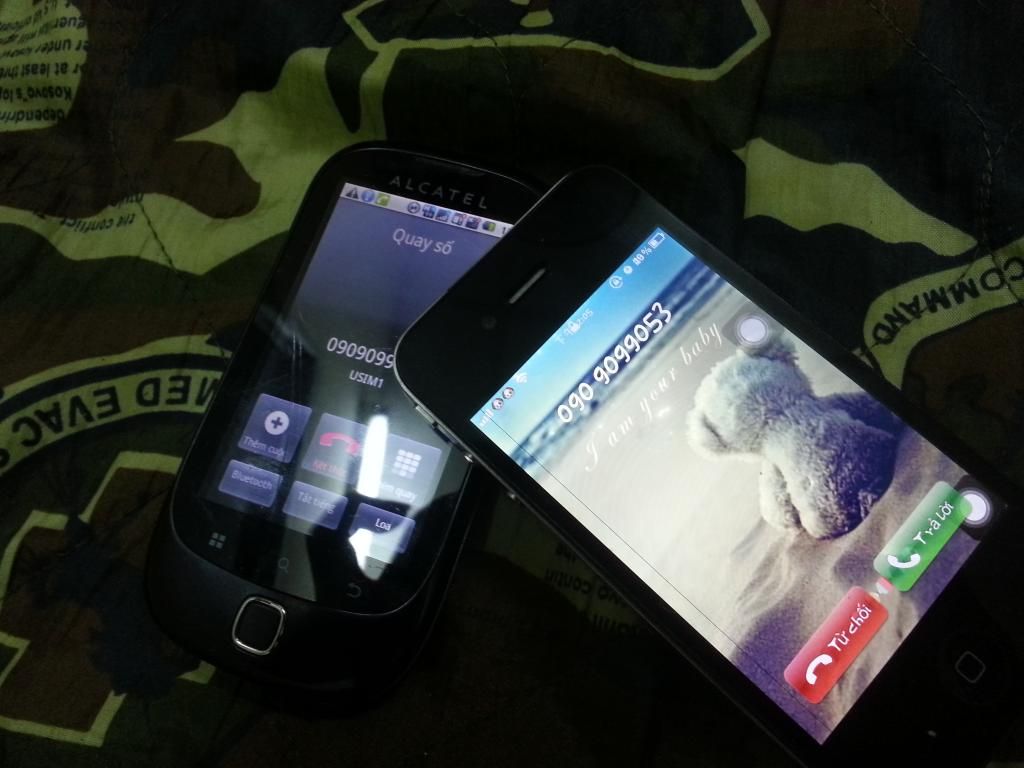 bán iphone4 lock (gọi được)+ s3 cdma ram 2G + alcatel 2sim 2 sóng phát wifi được