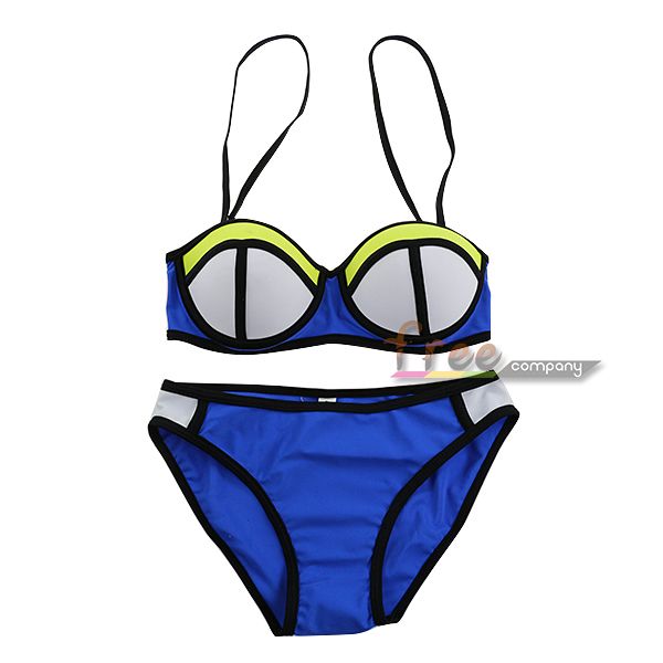 Sexy Women's Bikini Set Bandeau Triangle Push-Up Bra Swimsuit Beachwear ...