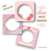 free sweet photo borders