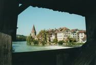 Lucerne, Switzerland (2001) || Taken in my second time to Switzerland, was this Lucerne or Zurich, I can't quite remember, but I remember I was travelling with Corey and visited Henry and Rolf. This bridge where I was taking this picture was completely burnt down, if I remember correctly.