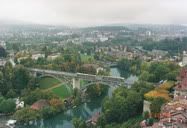 Berne, Switzerland (1998) | The capital of Switzerland, Berne, is also one of my favorite European cities. It's like a garden city, very small, everywhere is within walking distance. The town was carefully designed, the river, the buildings, the tram that runs through the town, the signature bears guarding the town, ah I just love everything about Berne.