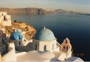 Santorini, Greece (1998) || Visited the beautiful Santorini Island on the Mediterranean Sea alone. The island is really beautiful and have the most romantic sunset of the world, I thought so anyway. Sadly I looked at by myself. What does it say?