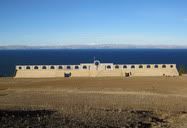 Isla Amantani, Lake Titicaca, Peru (2009) | Football field on Isla Amantani, Lake Titicaca.