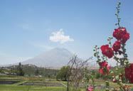 Arequipa, Peru (2009) | A far away view of one of the volcanoes near the city of Arequipa.
