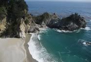 Big Sur, California, United States (2009) || McWay Falls located at Julia Pfeiffer Burns State Park. The falls come right on the sandy beach. It's almost magical. Visited with Ted and Richard for my graduation.