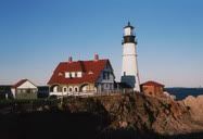 Portland, Maine, United States (2001) || My first trip to the US, I particularly liked Maine, I just fell in love with the New England style, I don't know. This beautiful lighthouse was by the coast of Portland, Maine. Michael was my travel companion in this trip.