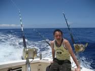 Hawaii (2007) | I was on a cruise tour to the Hawaiian islands, one of the side activities I joined was a deep sea fishing trip. I enjoyed so much and wanted to really learn fishing as a hobby, I still haven't got there yet, but maybe someday. My travel companion on this trip was Frank.