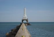 Wisconsin, United States (2007-2008) | Port Washington Breakwater Light - a place where I might have died or at least I was so panic and freaked out at the time that I thought I would die. Long story... I would never forget this place in my life, Taken during my Lake Michigan Lighthouse tours with Richard.