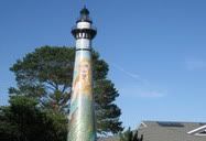 Wisconsin, United States (2007-2008) | Lady Madonna Lighthouse - a miniture lighthouse. Taken during my Lake Michigan Lighthouse tours with Richard.