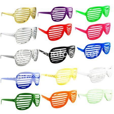 Shutter Shades Stronger/Aviator Sun Glasses Black Rainbow Colours