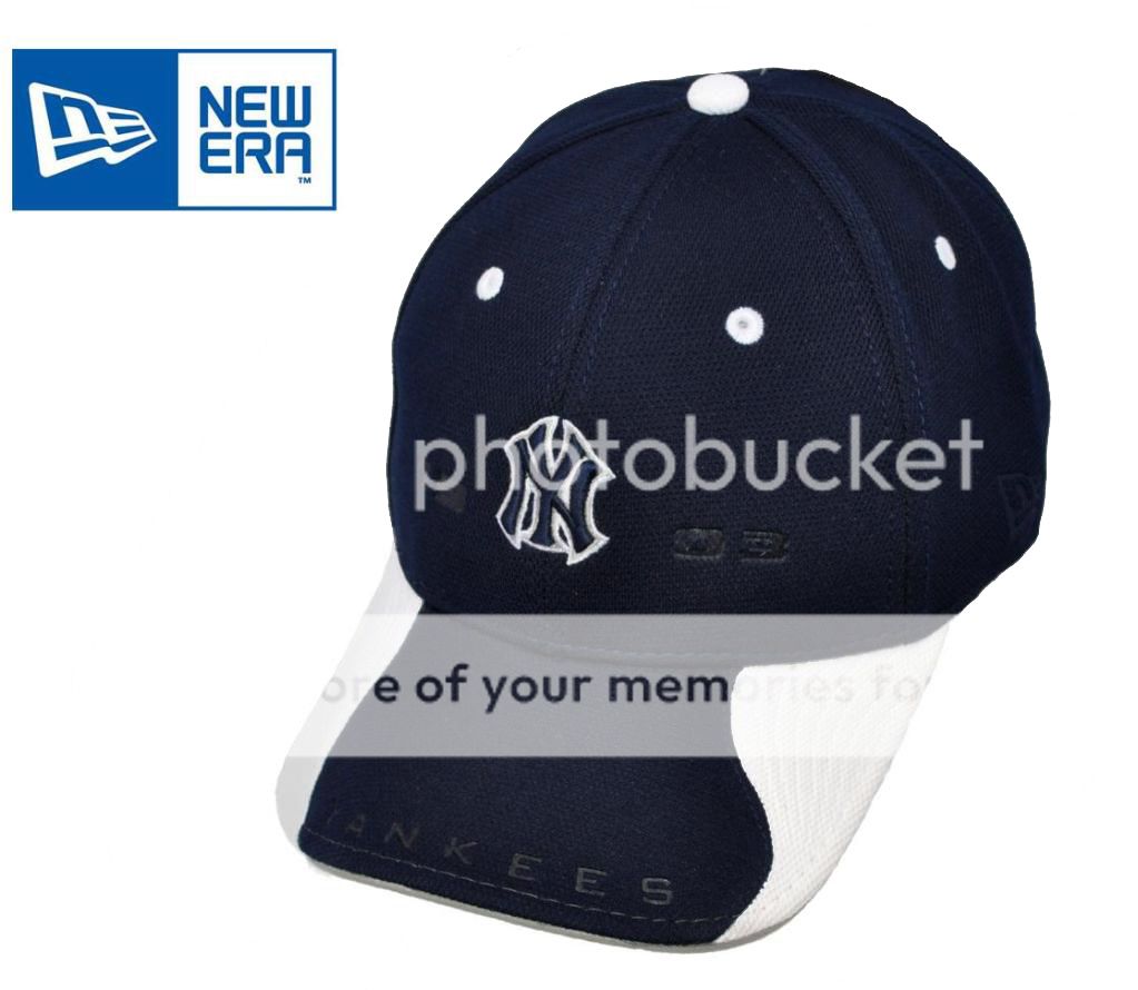 New Era Adjustable   NY Yankees Navy Blue/White Cap  