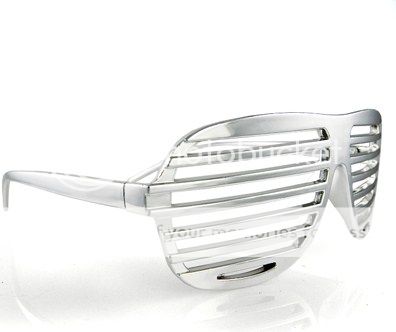 Shutter Shades Stronger/Aviator Sun Glasses Silver 