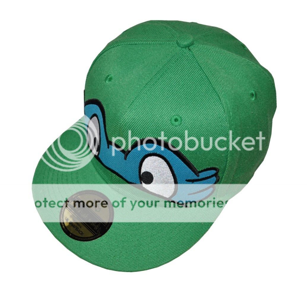 NEW Ninja Turtles Green SnapBack Snap Back Retro Hip Hop Baseball Cap