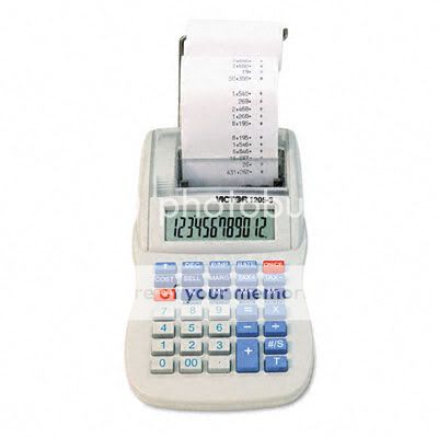   1205 3 Portable Palm/Desktop Calculator Printer 014751120535  