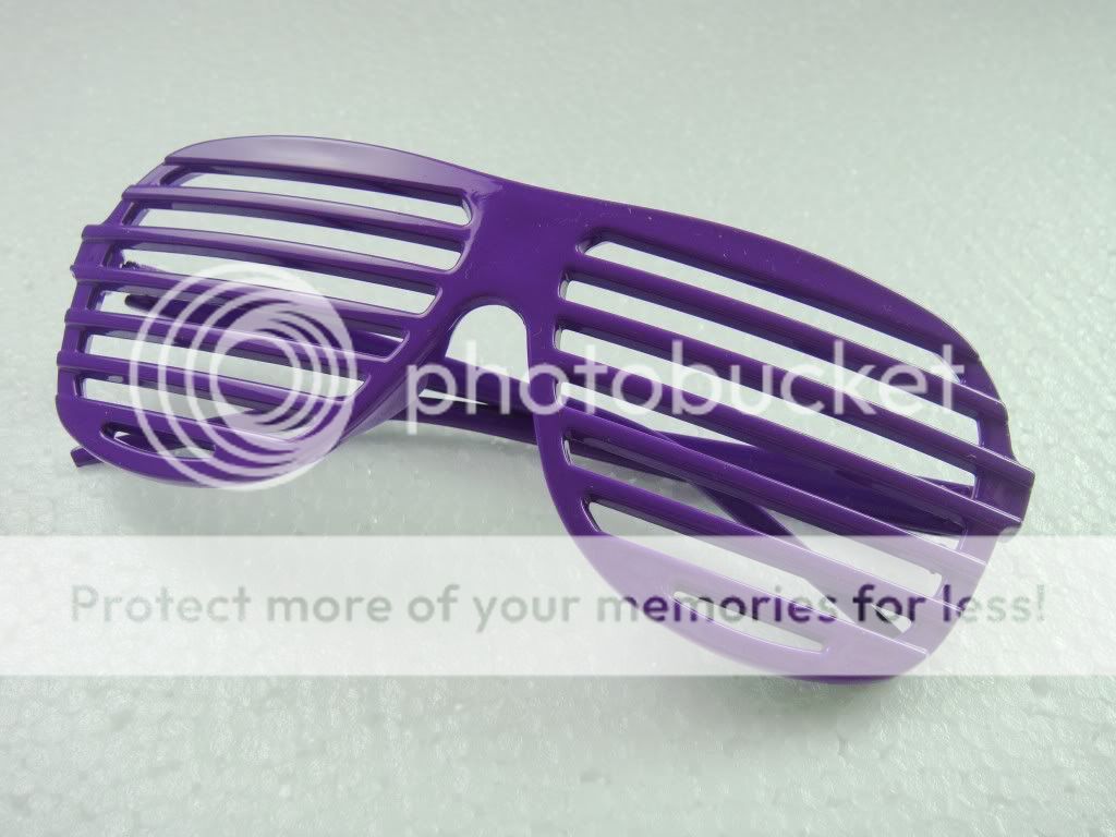 1x purple Shutter Glasses Shades Sunglasses Club Party  