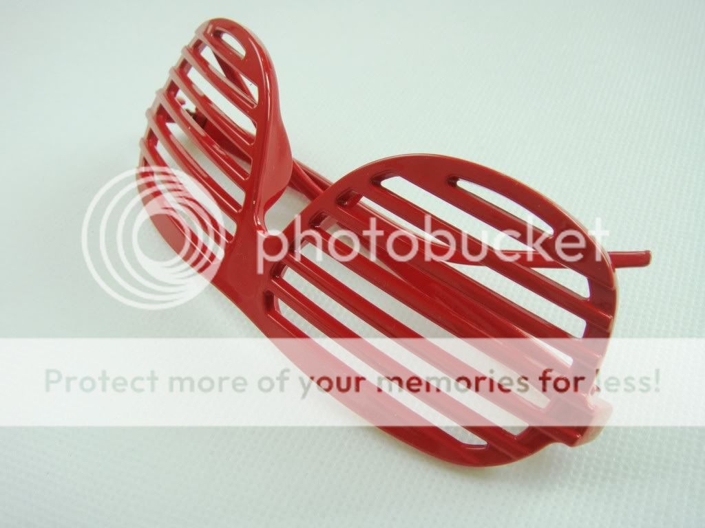 1x red Shutter Glasses Shades Sunglasses Club Party new  