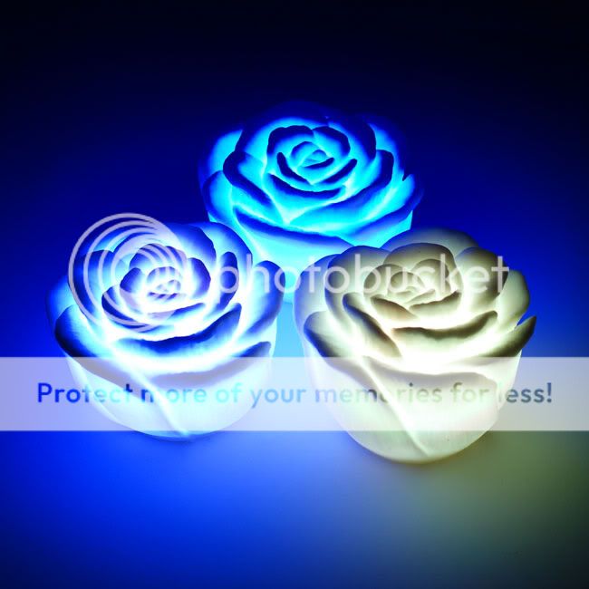 1pcs color changing LED rose lamp Xmas christmas gift  