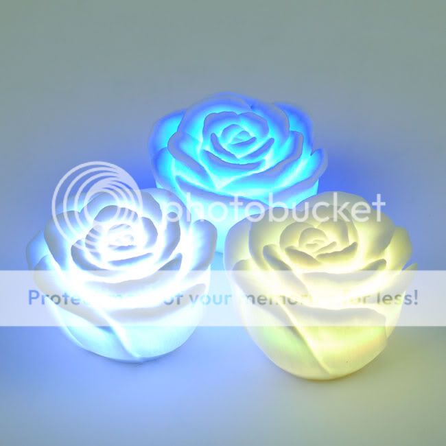 1pcs color changing LED rose lamp Xmas christmas gift  