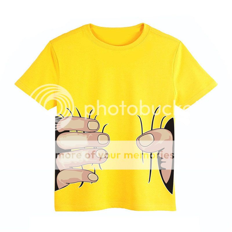 Kids Boy Summer 3D Big Hand Printed Funny Tops Short Sleeve T-shirt ...
