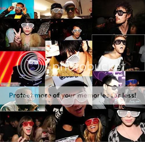 6PCS full Shutter Glasses Shades Sunglasses Club Party  