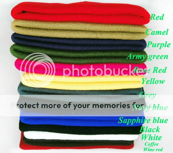 NEW 13colors Warm Long Beanie hip hop Hat Soft Ski Cap  