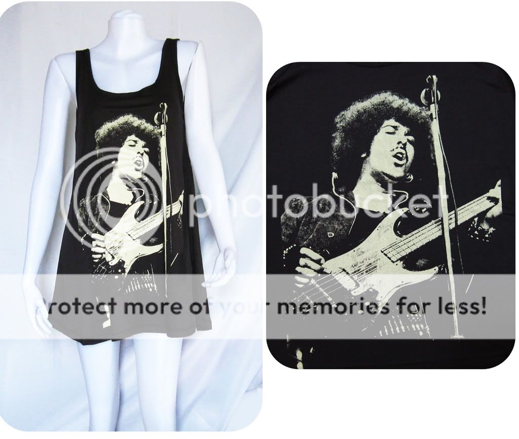 Phil Lynott Thin Lizzy Rock WOMEN T SHIRT DRESS TOP M L  