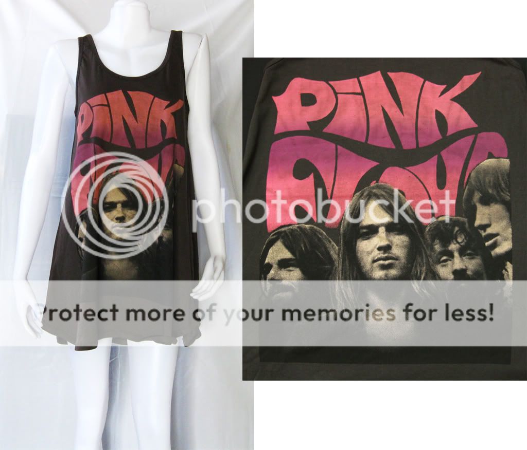 PINK FLOYD English band 70s WOMEN T SHIRT DRESS TOP M L  